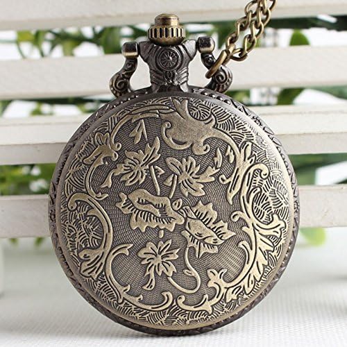 VIGOROSO One Piece Anime Vintage Antique Bronze Steampunk Quartz Pocket Watch