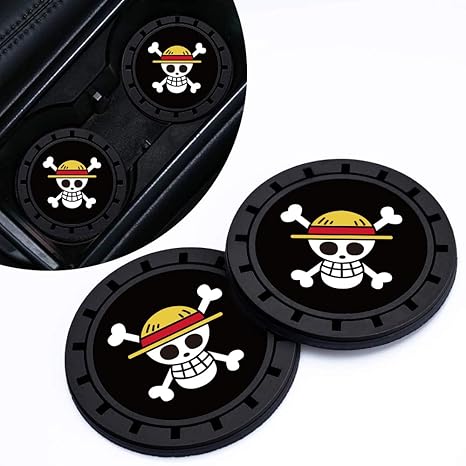 One Piece Anime Car Cup Holder Coaster